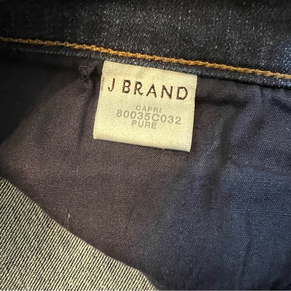 J Brand Dark Wash Pure Capri Jeans Size 28 EUC - Picture 9 of 11